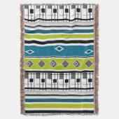 Throw Blanket retro, zestig, populair, mode, bl Deken (Voorkant Verticaal)