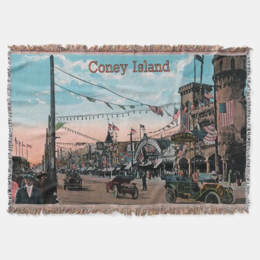  Throw Blanket van Coney Island Deken (Voorkant)