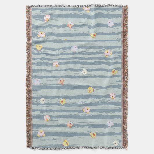 Throw Blanket – Whimsy Faces Deken (Voorkant Verticaal)