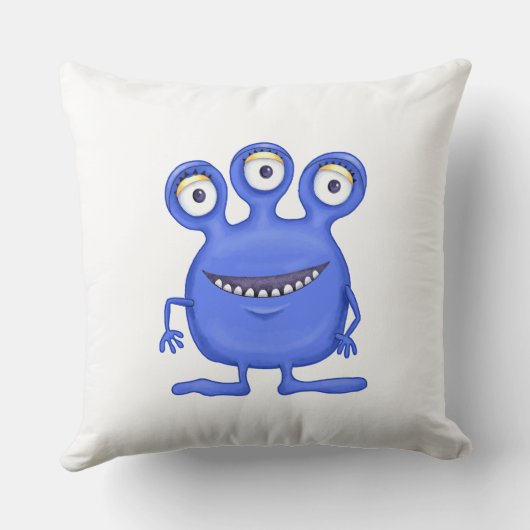 Throw Cushion - Curls Monsters Kussen (Achterkant)