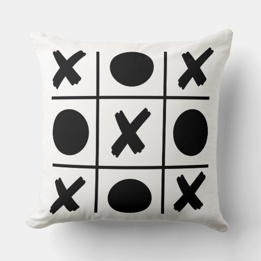 Throw Cushion - Noughts en Crosses Kussen (Voorkant)