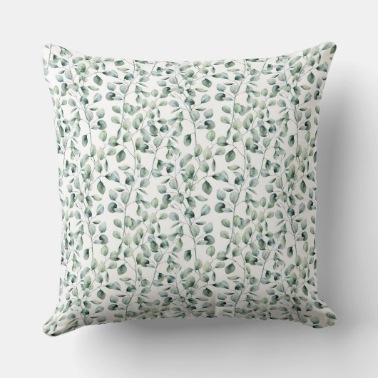 Throw Cushion - Silver Eucalyptus Kussen (Achterkant)