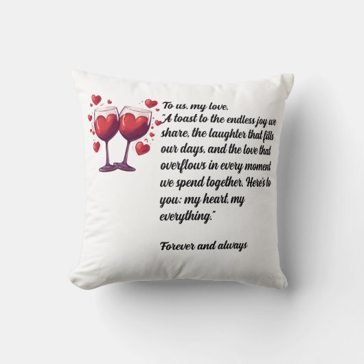 Throw Cushion “To us, my love" Kussen (Voorkant)