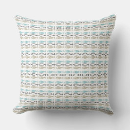 Throw Cushions - Scandinavian Pattern Fish Kussen