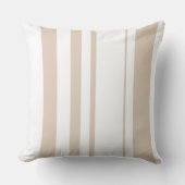 Throw Cushions - Strip 2 Beige Kussen (Voorkant)