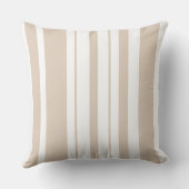 Throw Cushions - Strip Beige Kussen (Achterkant)