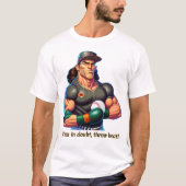 Throw Heat - Unisex Baseball T-shirt (Voorkant)