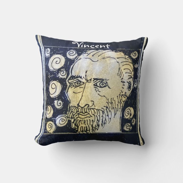 Throw kussen met originele kunst van Tony Cimino (Voorkant)