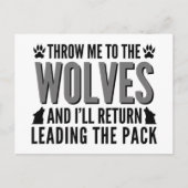 Throw Me To The Wolves Briefkaart (Voorkant)