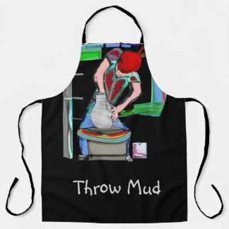 Throw Mud Pottery Apron Schort