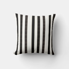 Throw Pillow Brown & White Stripe Kussen
