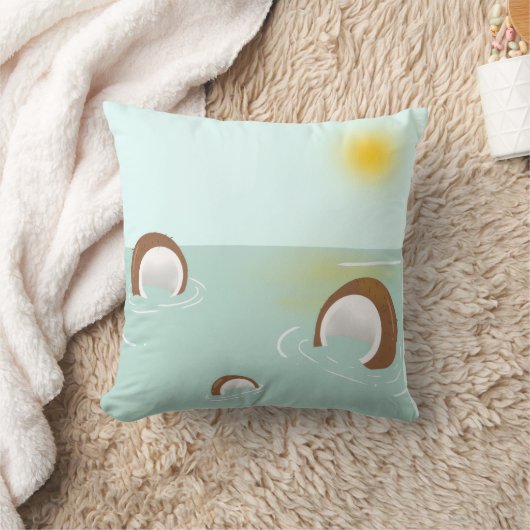 throw pillow - coconut island kussen (Deken)