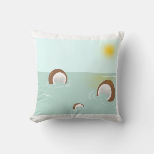 throw pillow - coconut island kussen (Voorkant)