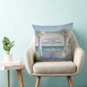 Throw Pillow-Elegant Bridal Throw Pillow  Kussen (Stoel)