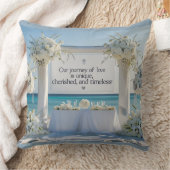 Throw Pillow-Elegant Bridal Throw Pillow  Kussen (Deken)