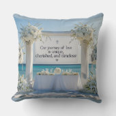 Throw Pillow-Elegant Bridal Throw Pillow  Kussen (Voorkant)