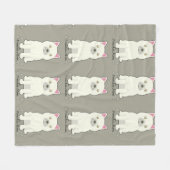 Throw Pillow Fleece Deken (Voorkant (Horizontaal))