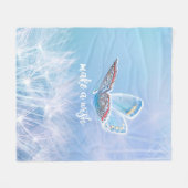 Throw Pillow Fleece Deken (Voorkant (Horizontaal))