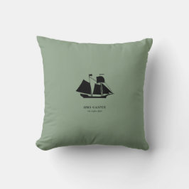 Throw Pillow — HMS Gaspee Kussen