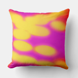Throw pillow in red pink and yellow kussen