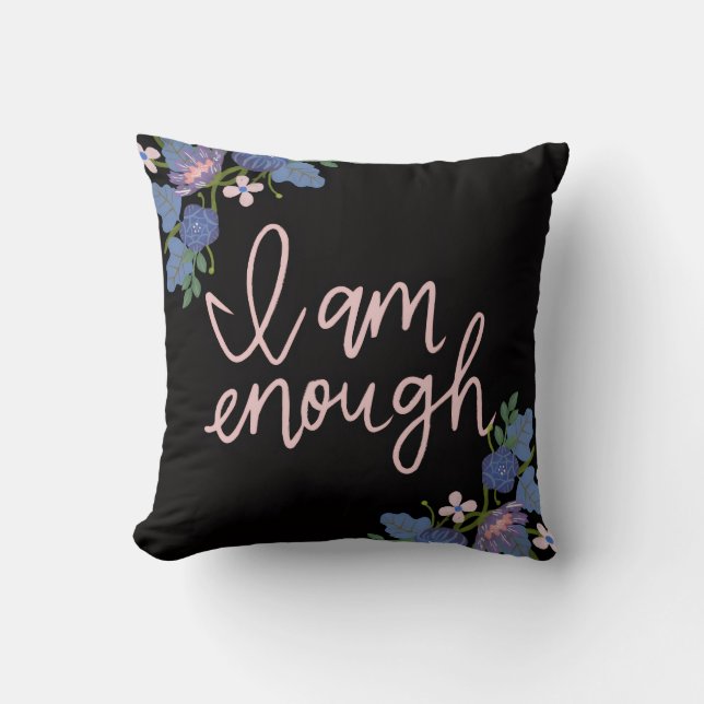 Throw Pillow Inspirational Quote Decorative Cushio Kussen (Voorkant)