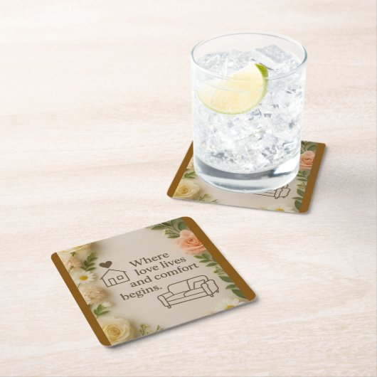 Throw Pillow Kartonnen Onderzetters (Insitu)