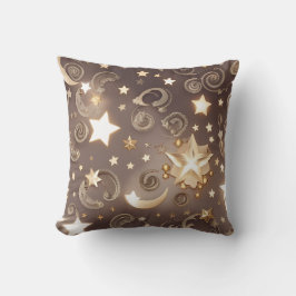 Throw Pillow – Luxury Champagne Gold Celestial Moo Kussen