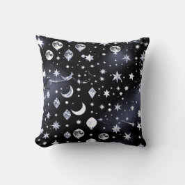 Throw Pillow – Luxury Onyx Celestial Moon Kussen