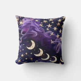 Throw Pillow – Luxury Royal Amethyst Celestial Moo Kussen