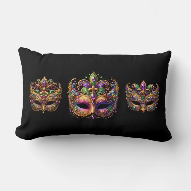 Throw Pillow Mardi Gras Kussen (Voorkant)