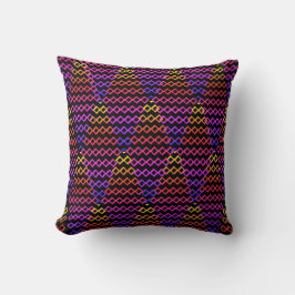 Throw Pillow Multicolore Rhombus Kussen