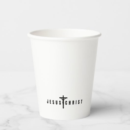 Throw Pillow Papieren Bekers (Voorkant)