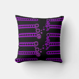 Throw Pillow Purple motif Kussen