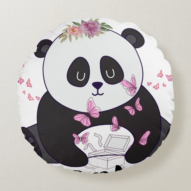 Throw Pillow Rond Kussen (Voorkant)