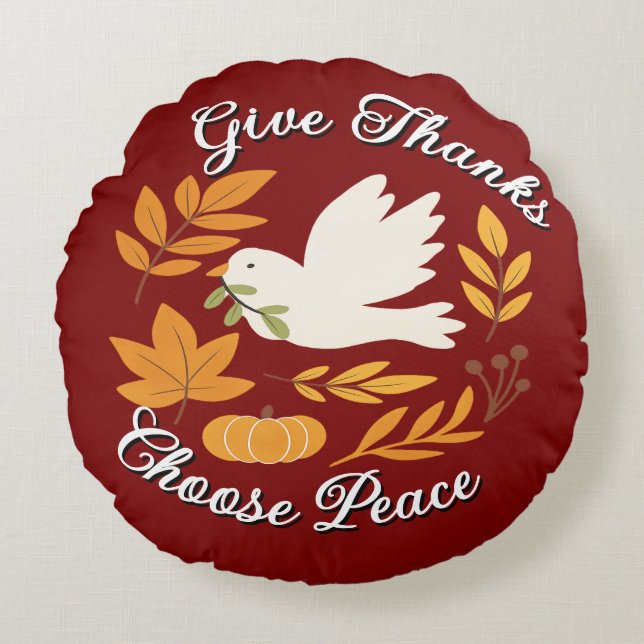 Throw Pillow Rond Kussen (Voorkant)