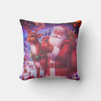 Throw Pillow Santa Claus Kussen