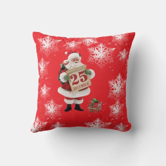 Throw Pillow Santa Claus  Kussen (Achterkant)