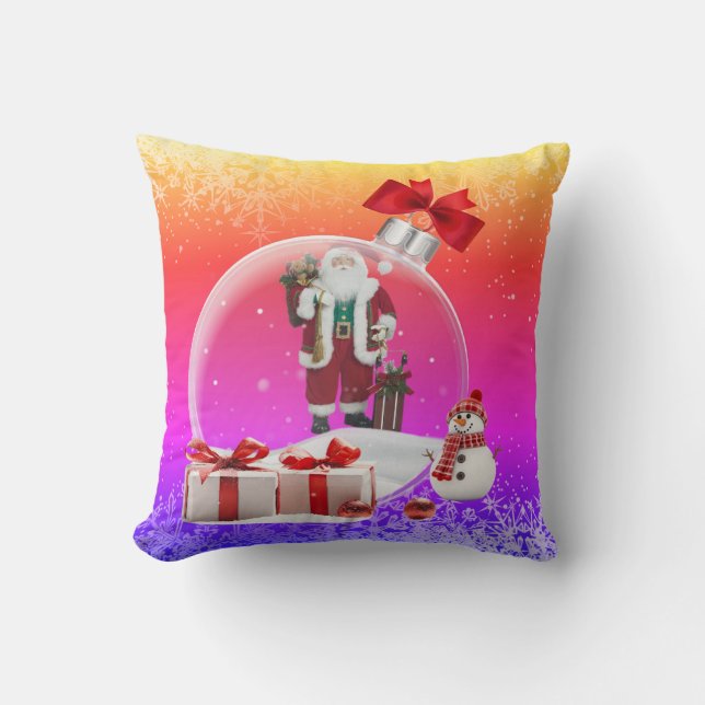 Throw Pillow Santa Claus  Kussen (Voorkant)