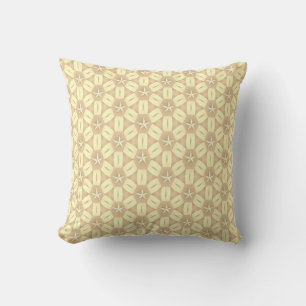 Throw Pillow Sepia White Stars Kussen