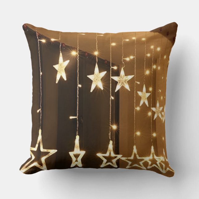 Throw Pillow shining star Light Glow of Warm Deam✨ Kussen (Voorkant)