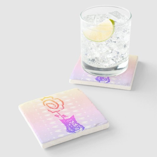 Throw Pillow Stenen Onderzetter (Zijkant)