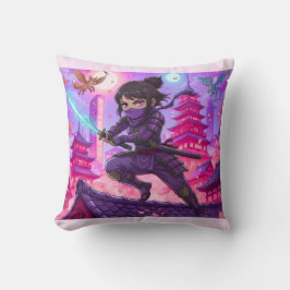 Throw Pillow The Lunar Guardian Ninja Kussen