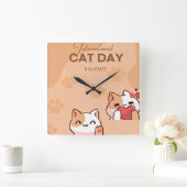 Throw Pillow Vierkante Klok (Huis)