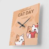 Throw Pillow Vierkante Klok (Hoek)