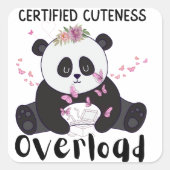 Throw Pillow Vierkante Sticker (Voorkant)