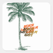 Throw Pillow Vierkante Sticker (Voorkant)