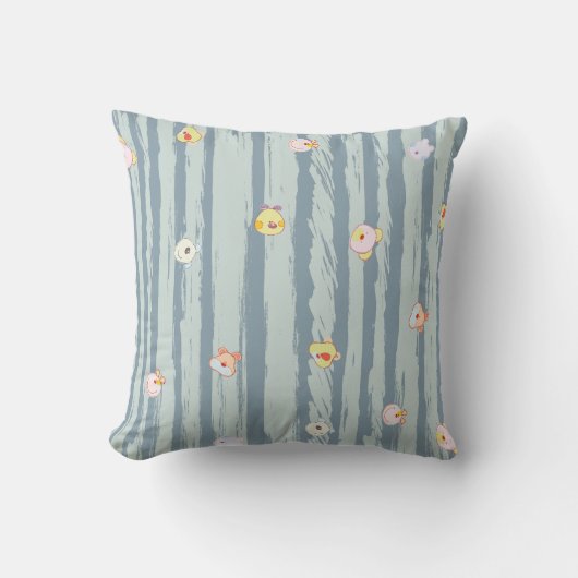 Throw Pillow – Whimsy Faces Kussen (Voorkant)