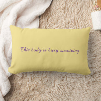 Throw Pillow with an inspirational message Kussen