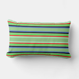 Throw Pillow with Christmas stripes Kussen