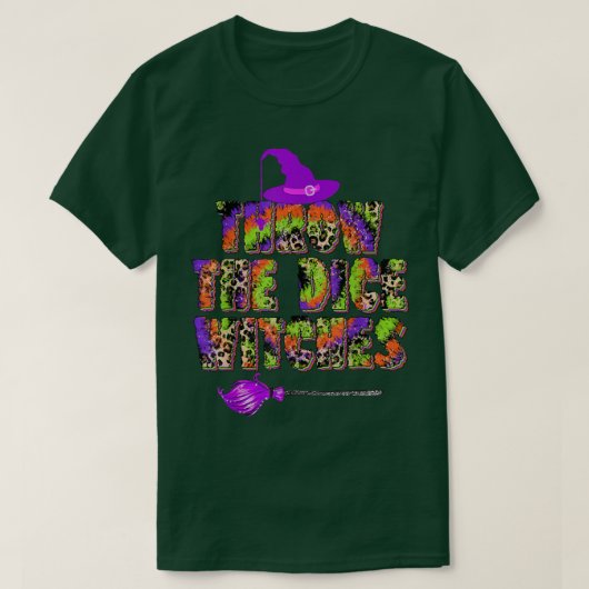 Throw the Dice Witches Halloween Funny Witch Tie D T-shirt (Design voorkant)